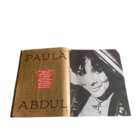Vintage Paula Abdul Under My Spell Tour Concert Book Program Large - Picture 3 of 16